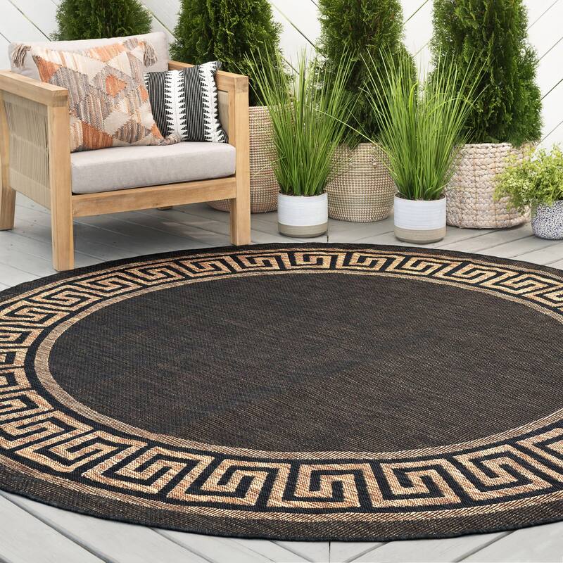 Exo Coastal Border Indoor/Outdoor Area Rug
