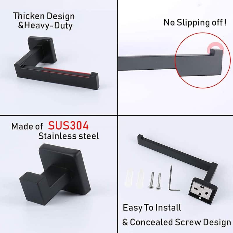 4-Piece Bathroom Hardware Set