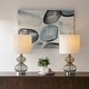 preview thumbnail 53 of 55, Ellipse Curved Gourd Glass Table Lamp, Set of 2