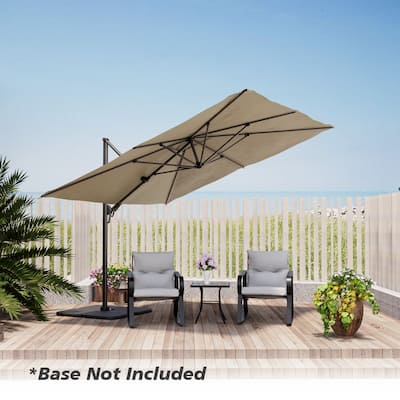 10 ft Aluminum Crank-lift Cantilever Patio Umbrella
