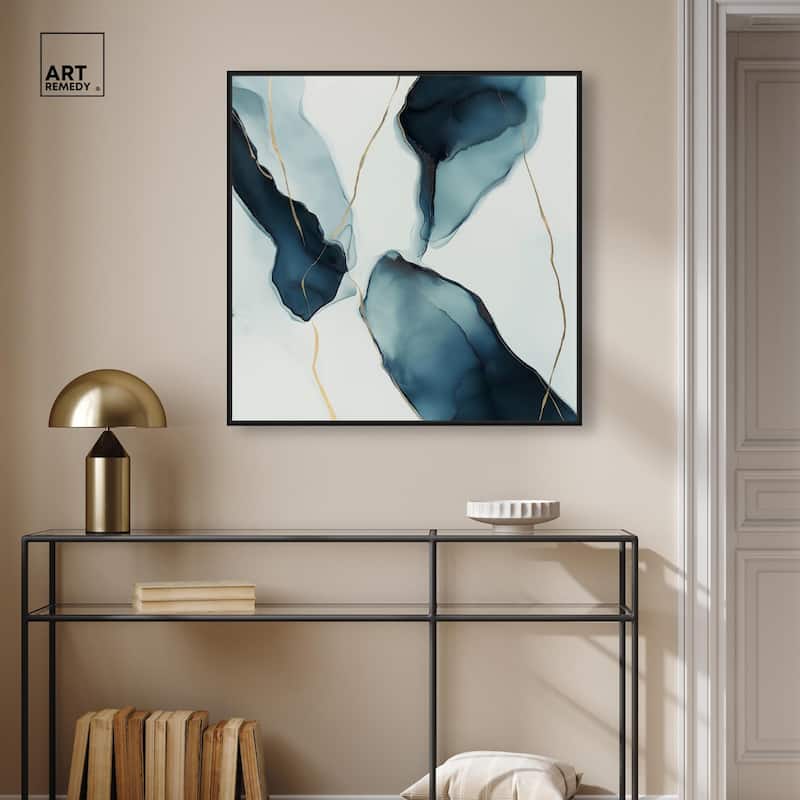 Cerulean Flow II Canvas by Art Remedy
