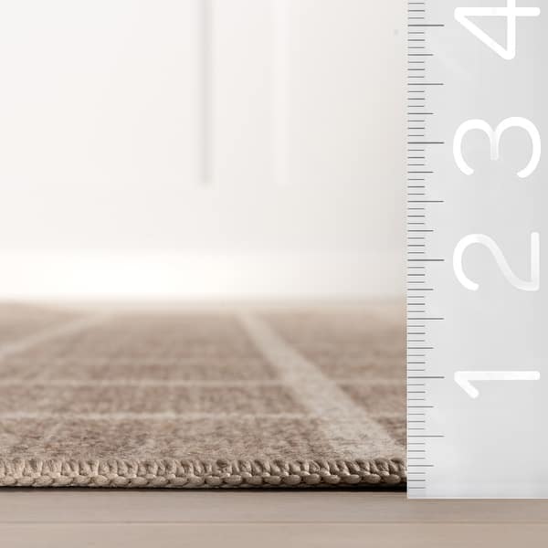 Nuloom Daena Checkered Machine Washable Area Rug
