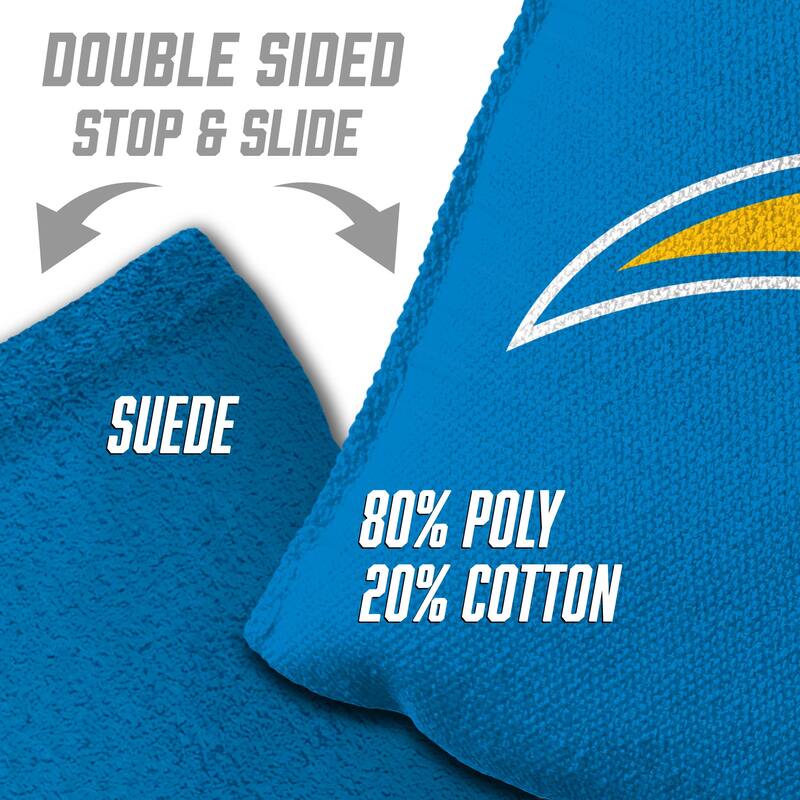 Los Angeles Chargers NFL Dual Sided Pro Stop & Slide Cornhole Bags