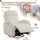 preview thumbnail 12 of 54, Power Swivel Rocker Glider Nursery Recliner with USB Port Set of 2