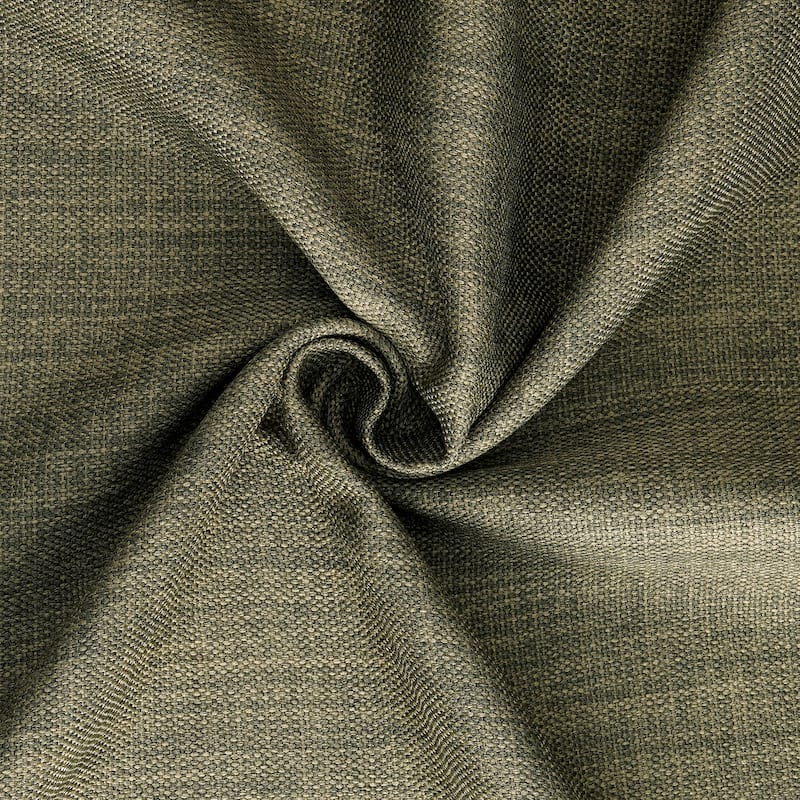 Exclusive Fabrics French Pleated Textured Faux Linen Room Darkening Curtains for Bedroom & Living Room Curtains Single Panel