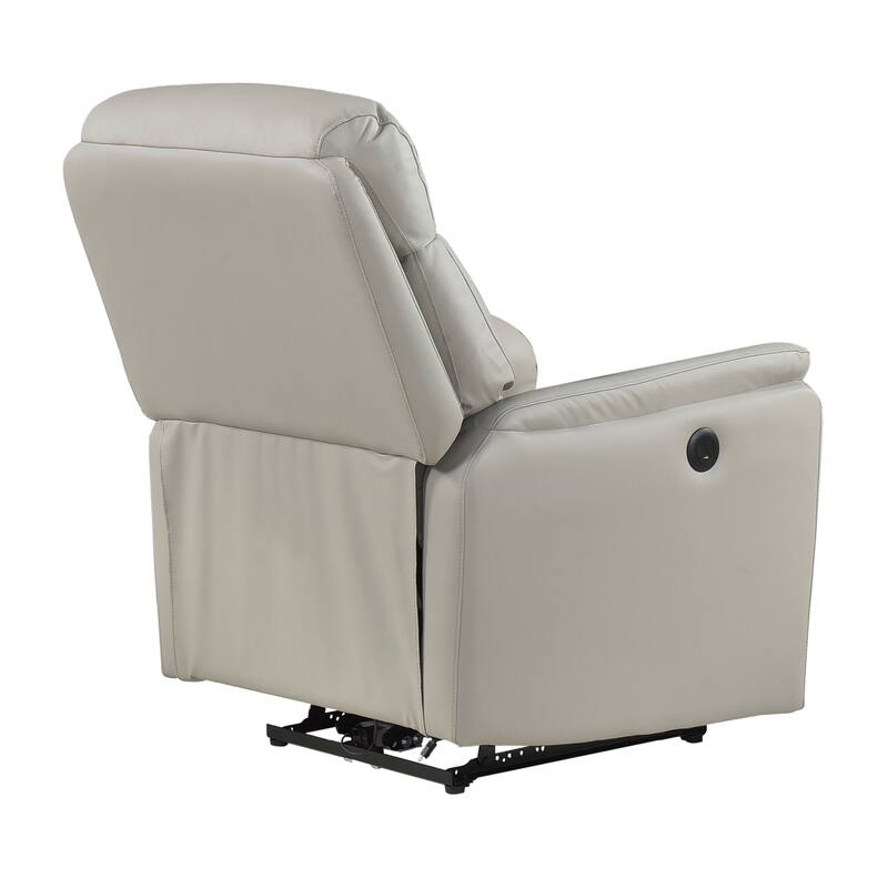 Fremont & Park Beau 33" Leather Power Reclining Chair - Power Control, Charging Ports