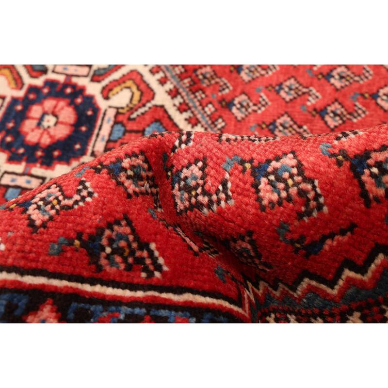 ECARPETGALLERY Hand-knotted Andelz Red Wool Rug - 4'7 x 6'5
