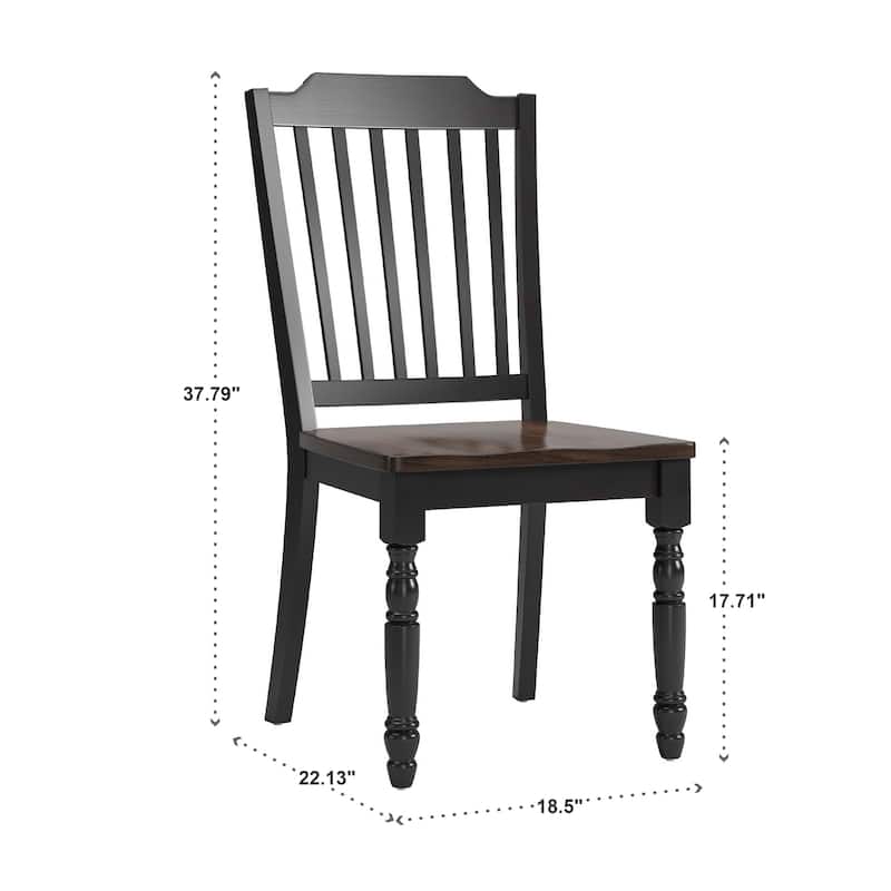 Mackenzie Country Style Two-tone Dining Chairs (Set of 2) by iNSPIRE Q Classic
