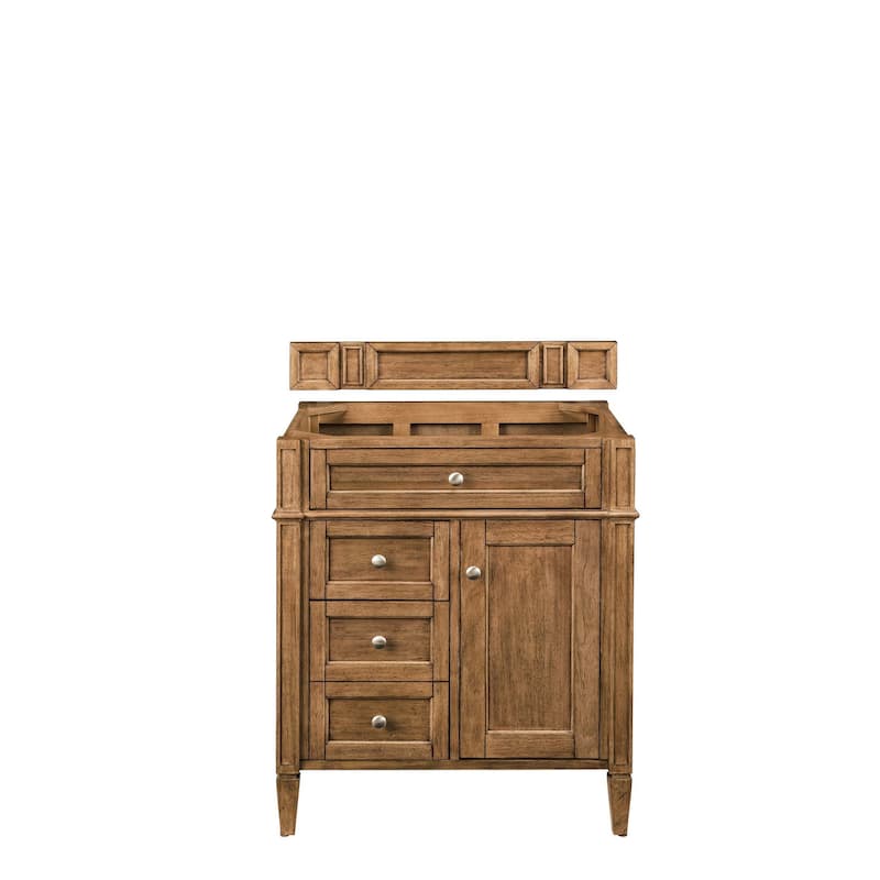 James Martin Vanities Brittany 30" Single Vanity, Saddle Brown - Saddle Brown Cabinet Base Only