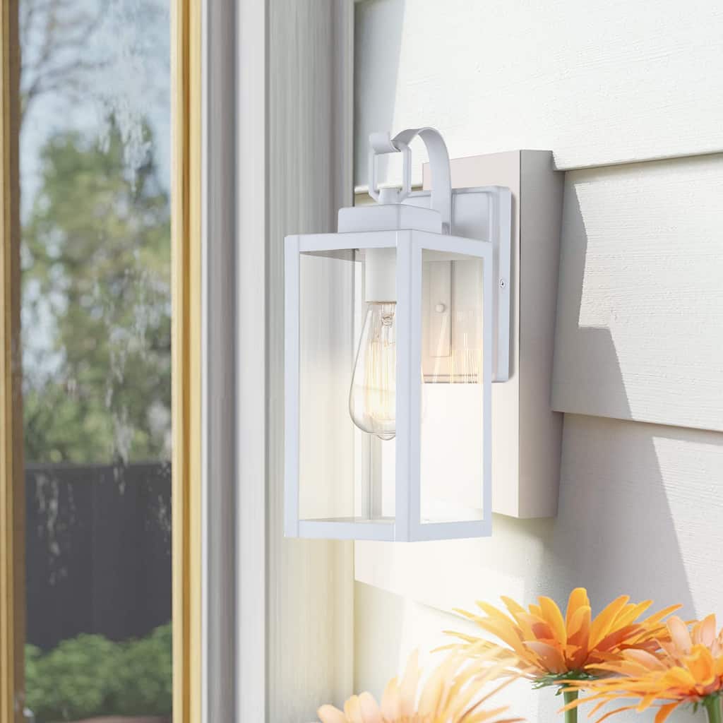 2 Pack 1-Light Outdoor Wall Sconce - 5"x6.7"x13.75"