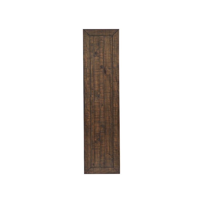 Magnussen Home Smithton Homestead Brown Rectangular Sofa Table with 1 Stool - 64''W x 16''D x 30''H