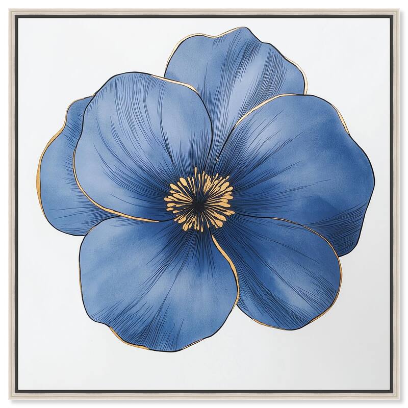 Blue Brilliance II Canvas by Art Remedy - Silver - 12" x 12"