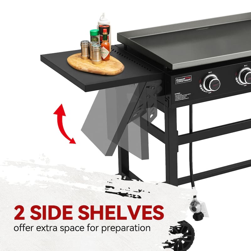 Royal Gourmet 35-Inch 4-Burner Gas Griddle with Cover