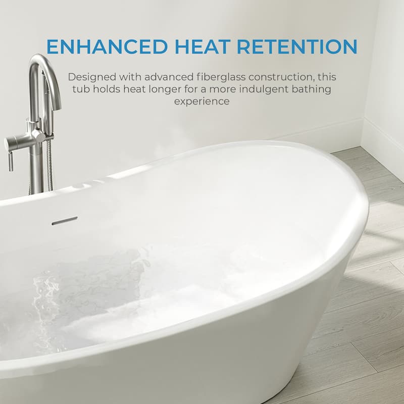 OVE Herschel 60-inch Free-Standing Bathtub in Matte Black