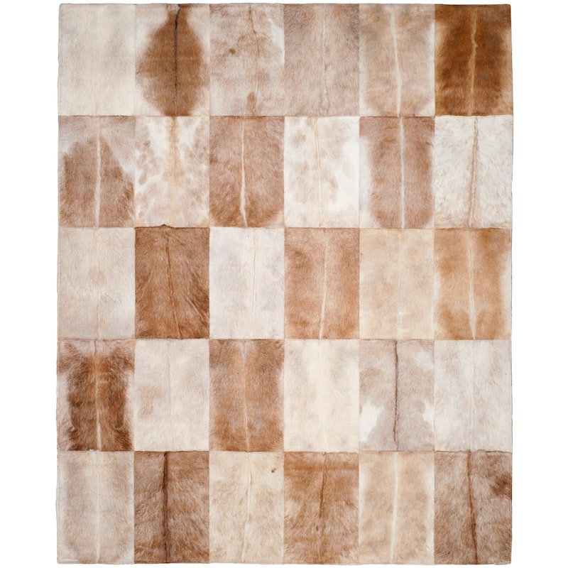 SAFAVIEH Handmade Studio Leather Burgi Modern Leather Rug