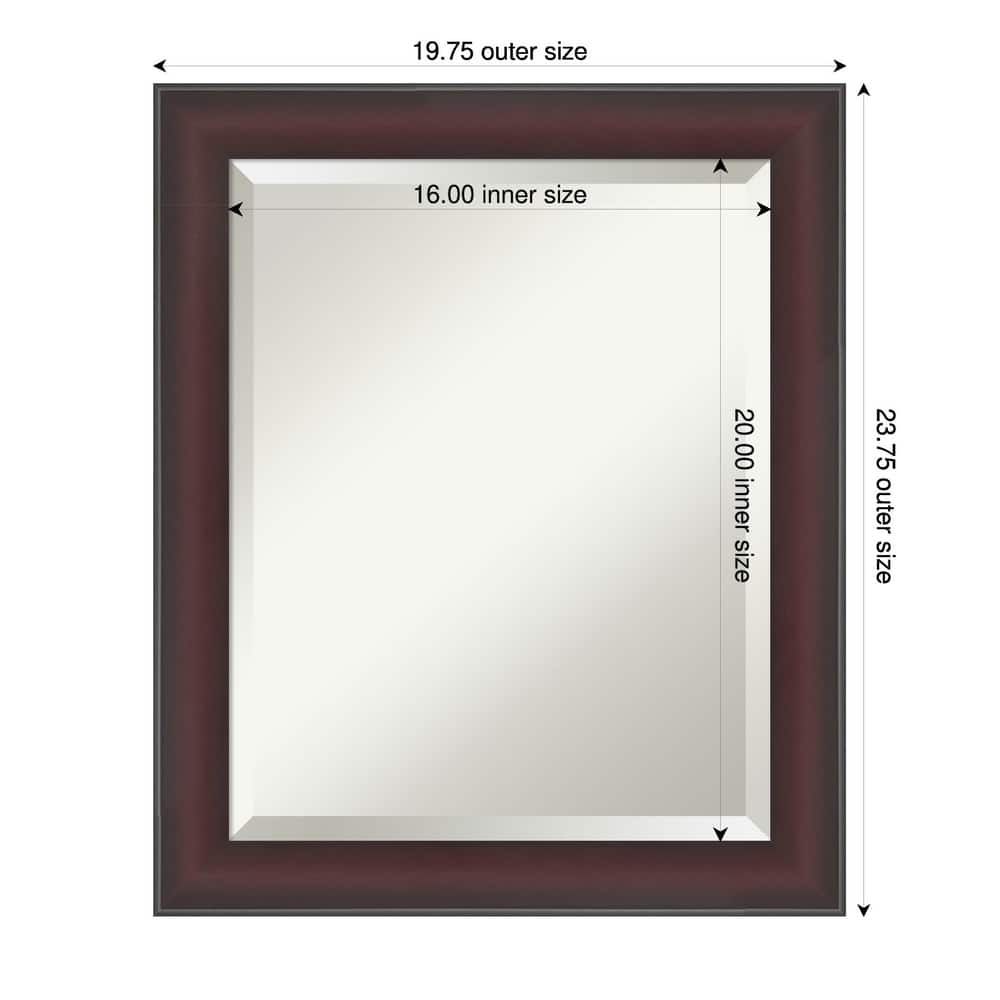 Grand Narrow Beveled Framed Wall Mirror