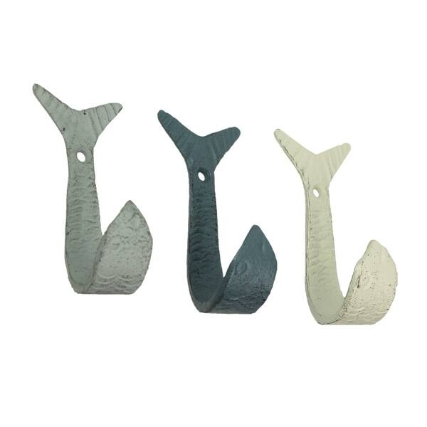 cast iron fish wall hook and arrange with coastal flair with this 4 piece set of decorative fish wall hooks in a cleverly curved design Pack of 2 Vintage Marine