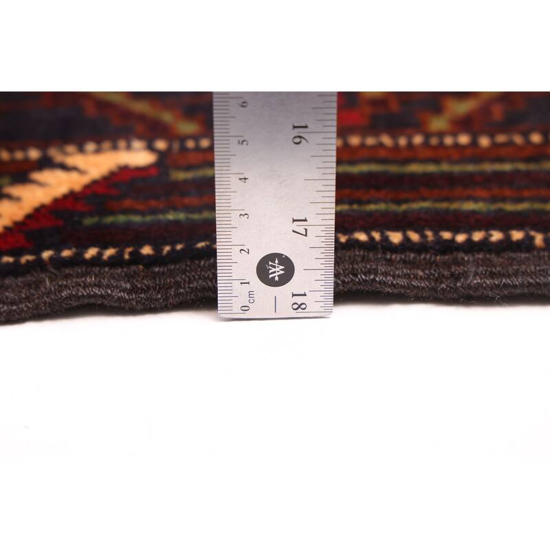 ECARPETGALLERY Hand-knotted Teimani Dark Navy Wool Rug - 3'8 x 6'1