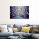 preview thumbnail 12 of 28, Great Big Canvas "Cherry blossoms in Central Park's in New York City." Muted Blue Black Wrapped Canvas Print Wall Artwork