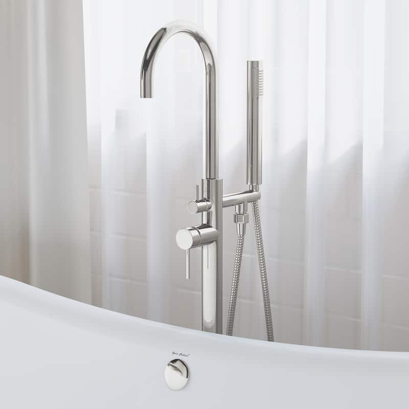 Ivy Freestanding Bathtub Faucet in Brushed Gold