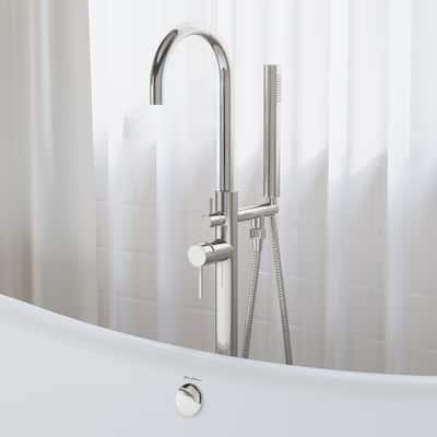 Ivy Freestanding Bathtub Faucet in Brushed Gold