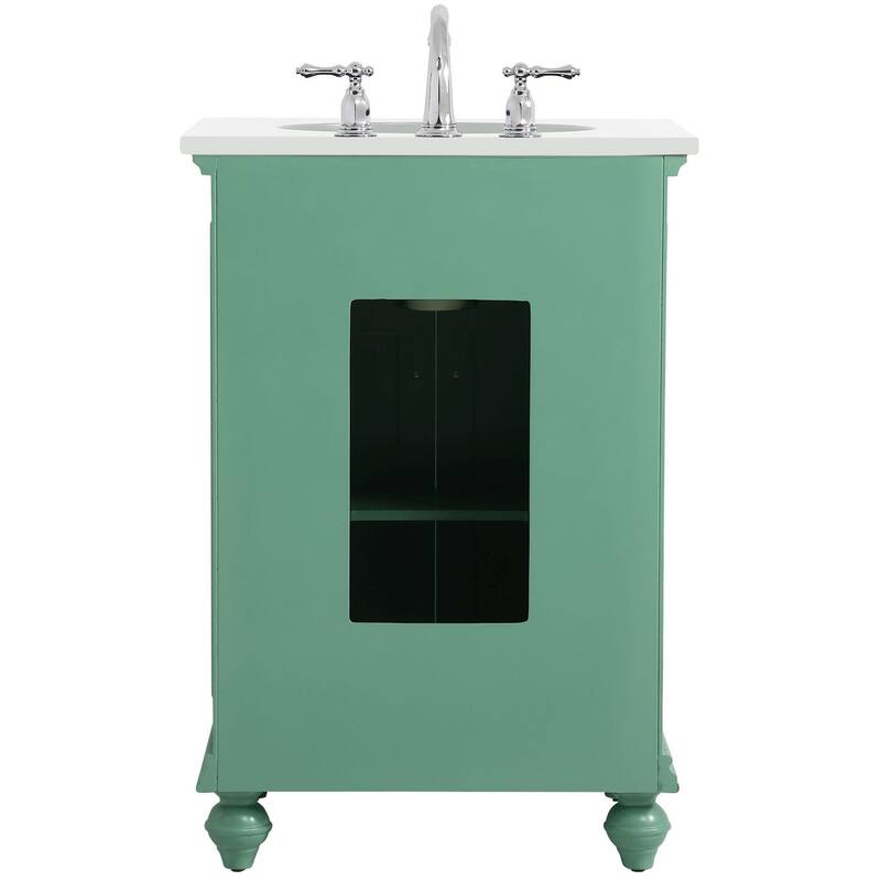 Elegant Lighting VF12324-VW Otto 24" Free Standing Single Basin Vanity