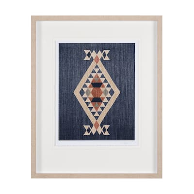 Blue Tapestry I Framed Art Print