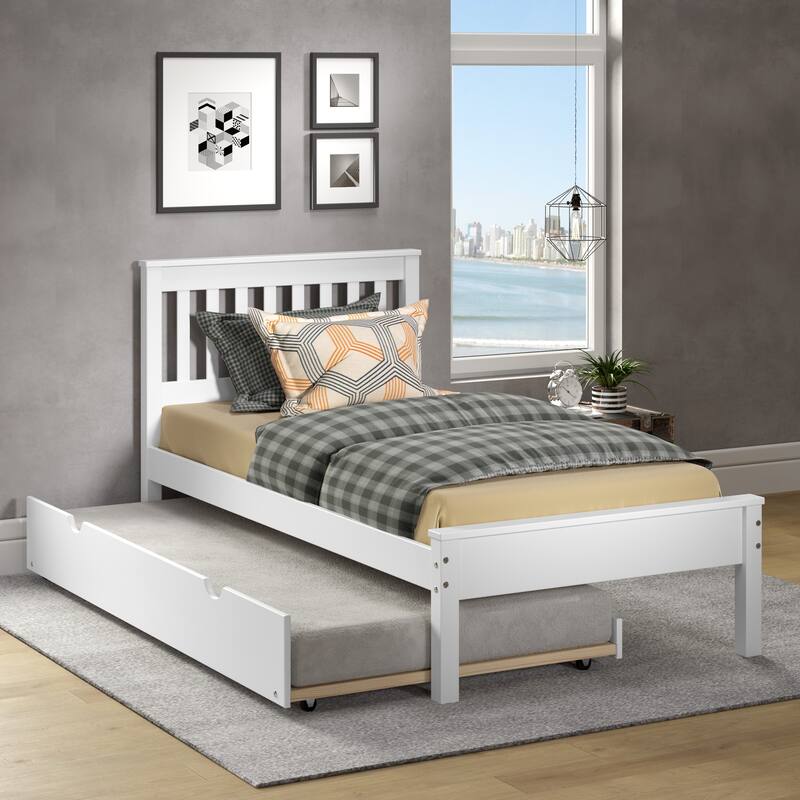 Twin Contempo Bed in White