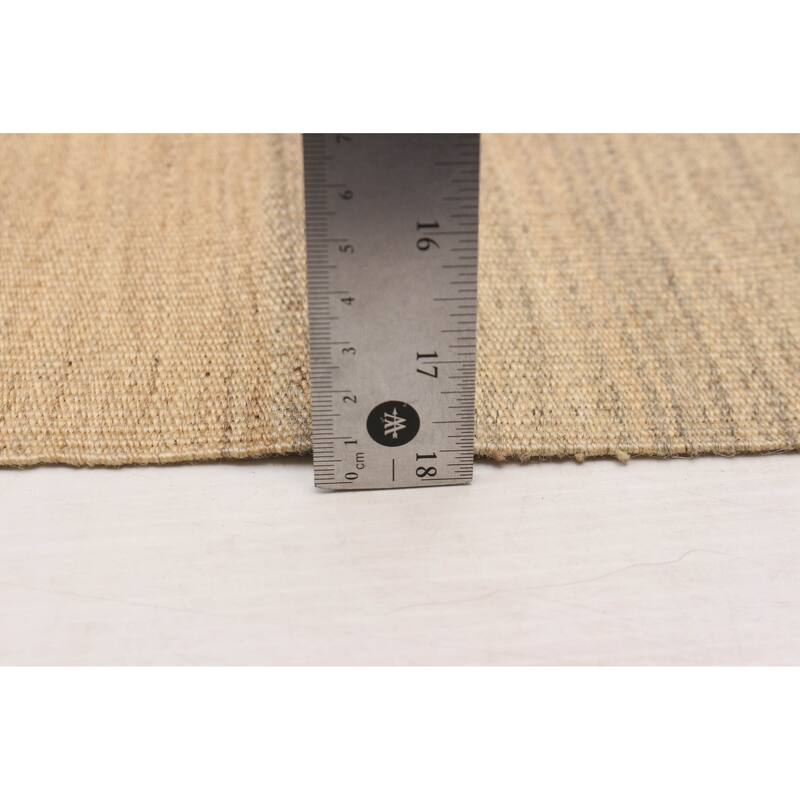 ECARPETGALLERY Flat-Weave Ankara FW Cream Wool Kilim - 10'3 x 12'9