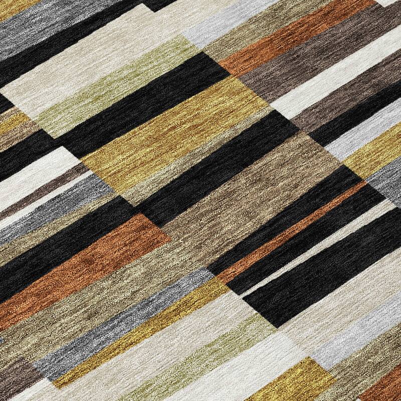 Machine Washable Indoor/ Outdoor Modern Antonito Chantille Rug