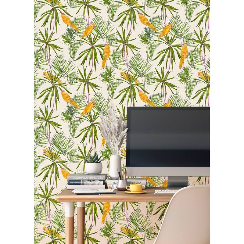 Pebbles Green Paradise Wallpaper