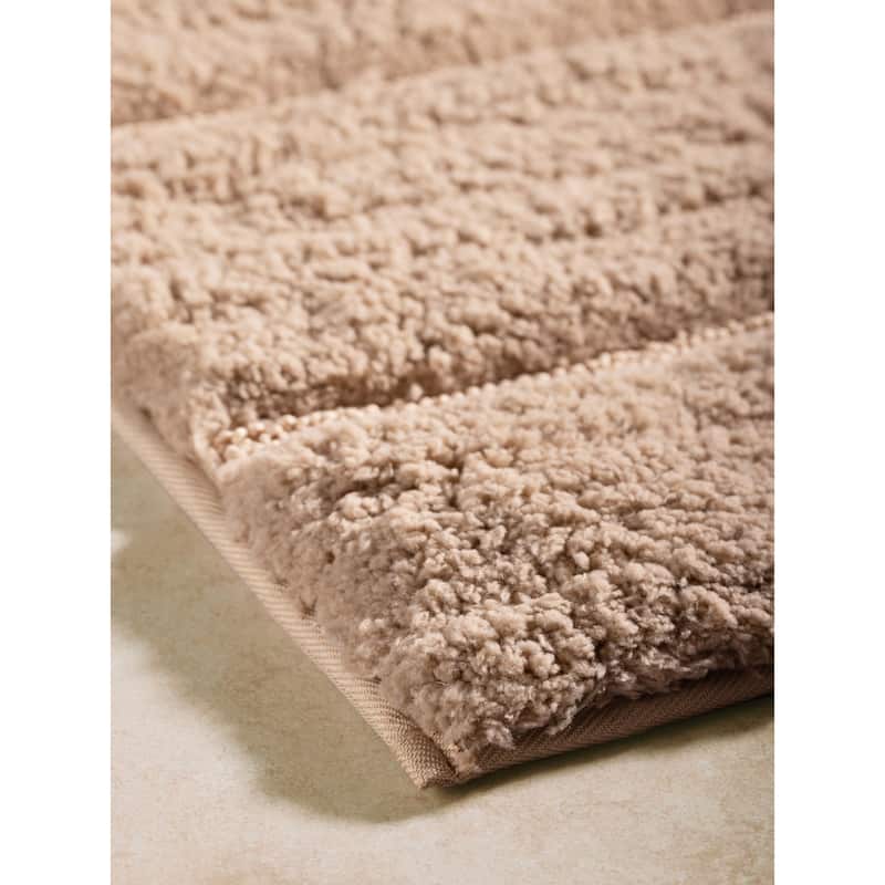 Riga Taupe Bath Mat
