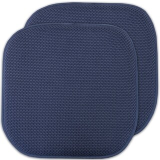 2 Pcs Large Memory Foam Seat Cushion 18 x 16 x 3 Inch Breathable Chair Pad