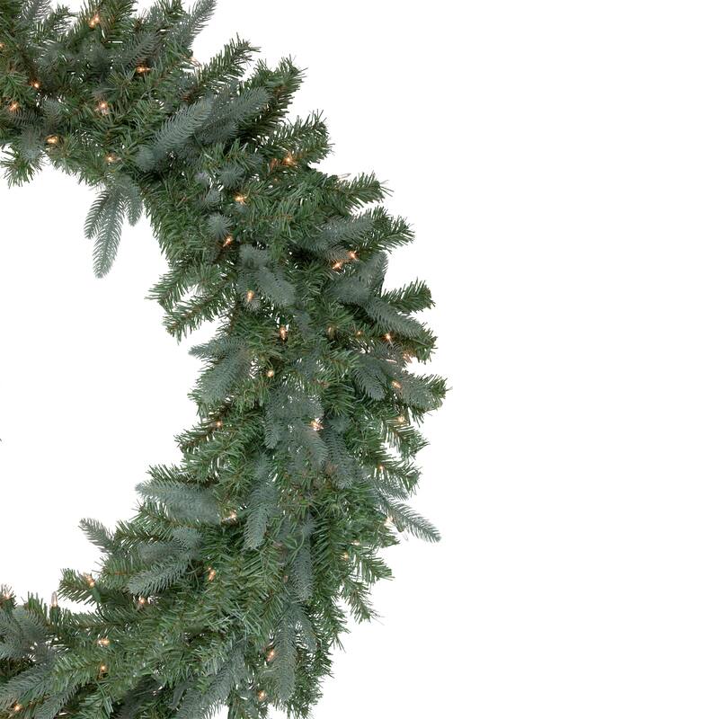 Granville Fraser Fir Artificial Christmas Wreath, 48", Clear Lights