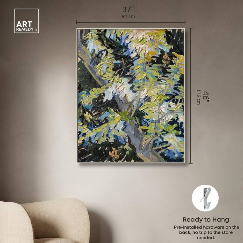 Blossoming Acacia Branches 1890 Canvas by Art Remedy