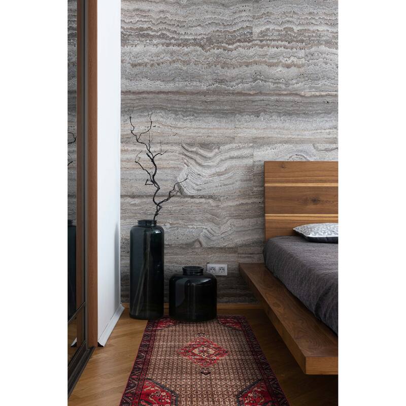 ECARPETGALLERY Hand-knotted Anatolian Vintage Brown Wool Rug - 4'7 x 9'2