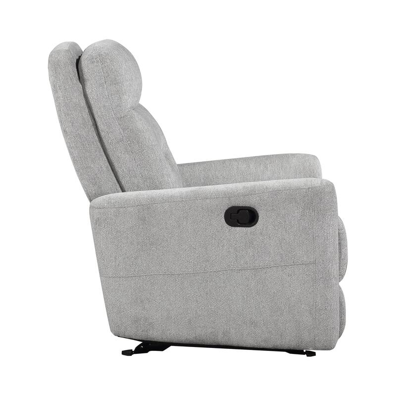 Mandevilla Chenille Manual Glider Reclining Chair