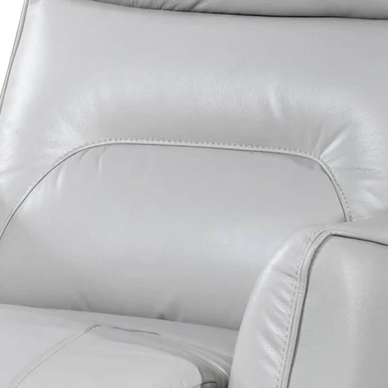 Teren Power Recliner Chair, Rich Taupe Leather Match, Foam