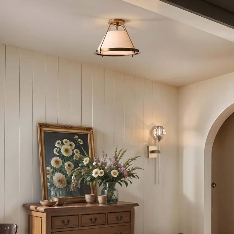 Solace Flush Mount - Gold