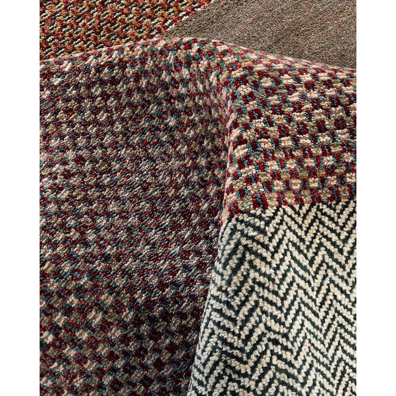 Gabbeh One-of-a-Kind Hand-Knotted Area Rug, Multicolor - 9' 1" x 12' 4"
