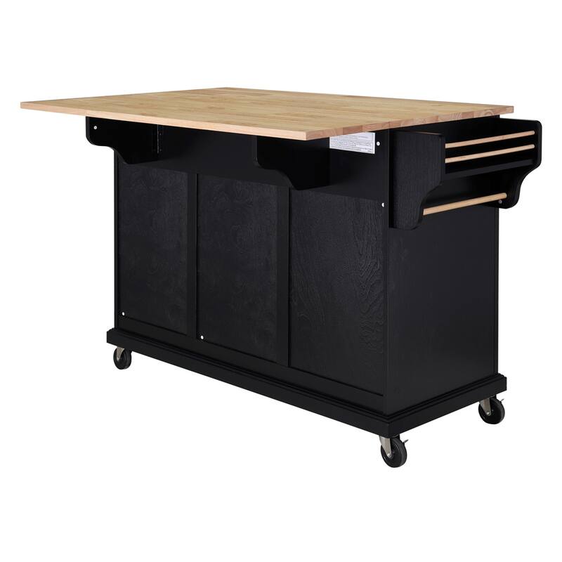 Kitchen Island Cart/Utility Storage Trolley with Storage Drawers