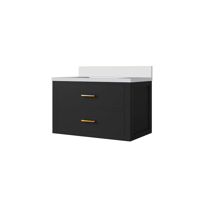Castor Bath Vanity with Quartz Top and Sink