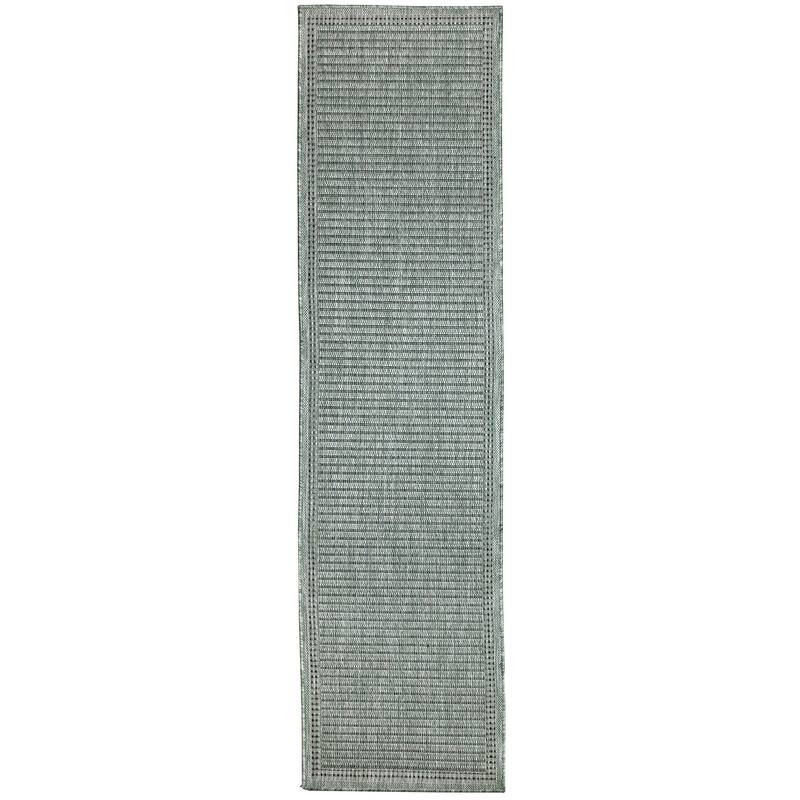 Liora Manne Malibu Simple Border Indoor/Outdoor Rug - 1'11" x 7'6" - Green