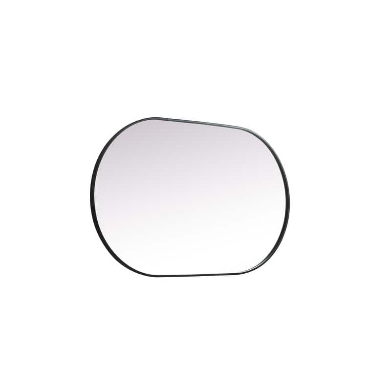 Indigo Home Metal Frame Oval Mirror 30x48 Inch