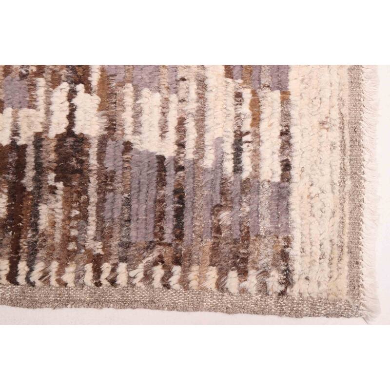ECARPETGALLERY Hand-knotted Pak Finest Marrakesh Brown Wool Rug - 8'1 x 10'3