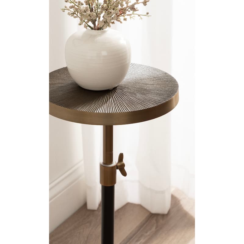 Kate and Laurel Engles Metal Table and Plant Stand
