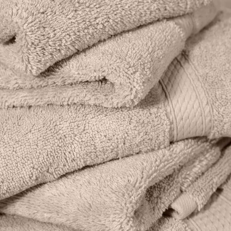 Superior Egyptian Cotton 6 Piece Towel Set Ultra Plush & Absorbent Bath, Hand & Face Towels, Heavyweight Spa Quality