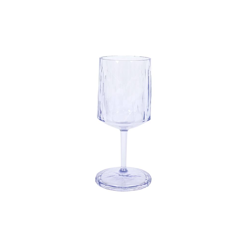 Superglass Blue Polycarbonate Wine Glass