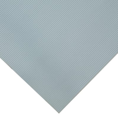 Goodyear "Fine-Ribbed" Rubber Flooring -- 3.5mm x 36" x 10ft - Dark Gray - 36x120