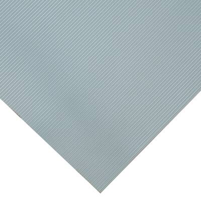Goodyear "Fine-Ribbed" Rubber Flooring -- 3.5mm x 36" x 8ft - Dark Gray - 36x96